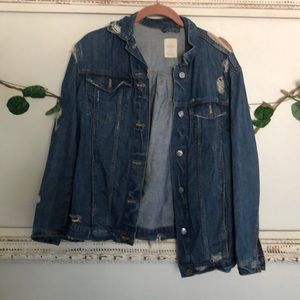 Distressed Jean Jacket Zara